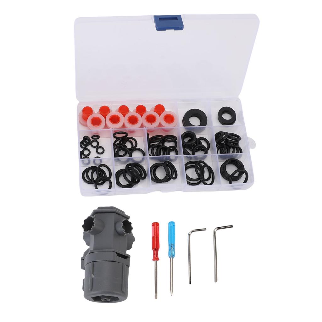Multifunctional Faucet Wrench 16 in 1 Universal 4 Jaws Hex Faucet and Sink Installer Tool with Repair Accessories for