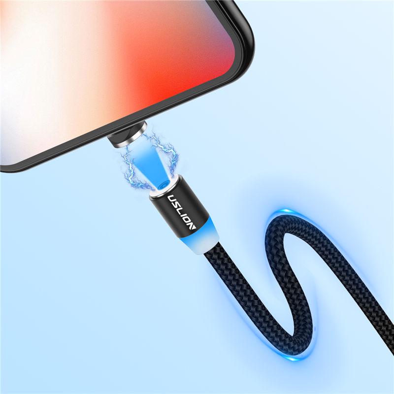 Magnetický nabíjecí magnetický datový kabel 3 v 1, nabíjecí kabel s jedním a třemi tahy