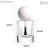 {Summer2} 8/10/15ml Empty Glass Nail Polish Bottle Empty With Lid Brush Cosmetic Containers Nail Glass Bottles With Brush