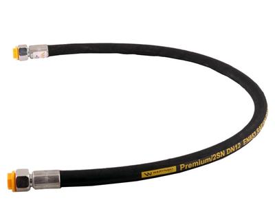 Przewód Hydrauliczny 275 Bar Gwint Dkr/Dkr 1/2" Bsp Proste L-1000Mm Dn12-2Sn (C11C11/211/13-1000) 27.5 Mpa