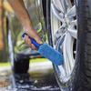 Motorcycle Detailing Car Wheel Wash Brush Microfiber Portable Car Cleaning Tool with Plastic Handle Tire Rim Brush Auto Trunk