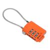 Luggage Lock TSA Approved 3 Digit Password Resettable Orange Combination Padlock for Travel