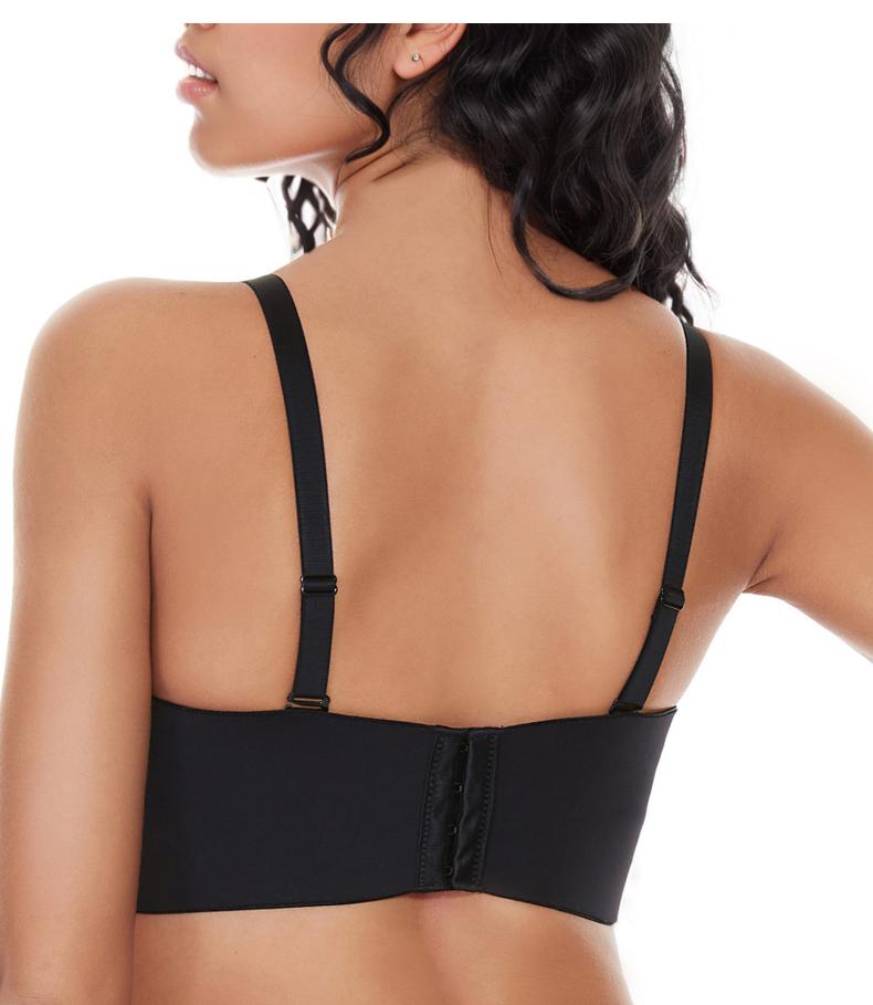 Strapless Bandeau Bras for Women  Non-Slip Unlined  Brassiere Invisible Lifting Lingerie Plus Size Support