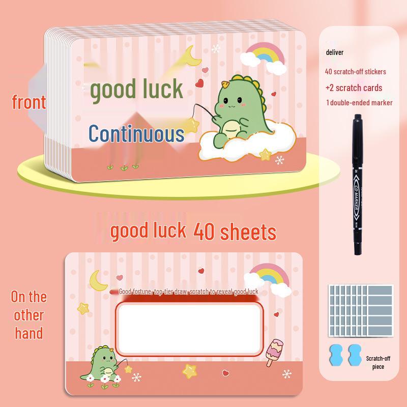 Interactive Lucky Scratch-off Cards for Elementary and Kindergarten Students