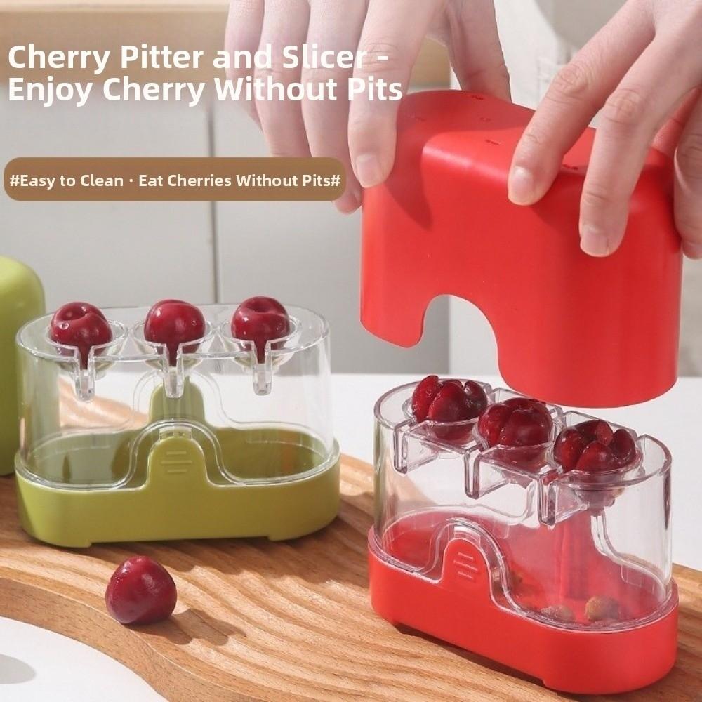 Efficient Fruit Corer Handheld Press Cherry Core Remover Portable Cherry Slicer  Salad Making