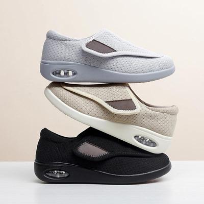 Dames Sneakers Casual Outdoor Brede Schoenen Lichtgewicht Zwart Plus Size Luchtkussen Orthopedische Schoenen