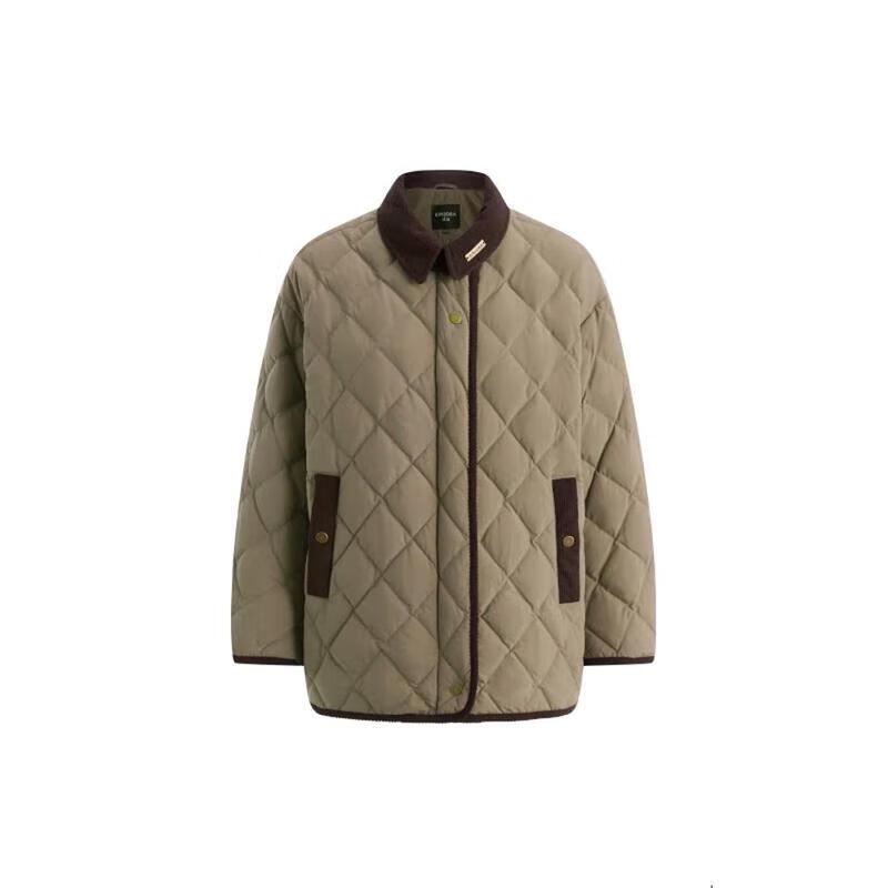 Bingjie Unisex Revers Kurze Pufferjacke J5300JI60