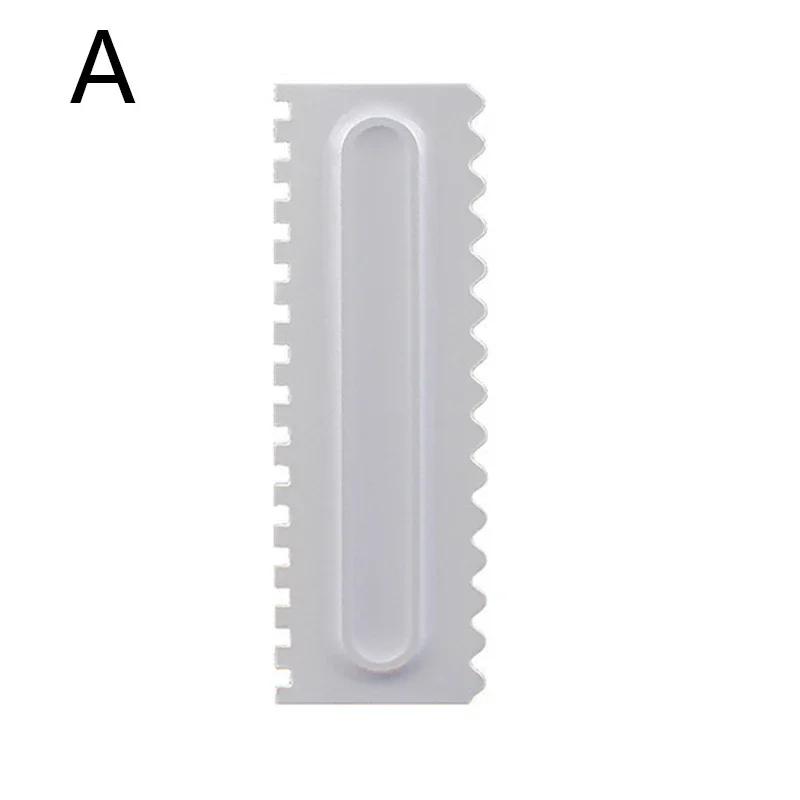 Cake Baking Tools: Fondant Cake Slicer, Pastry Cutters, Irregular Teeth Edge Spatulas, 1pc Cream Scraper for DIY Decorating