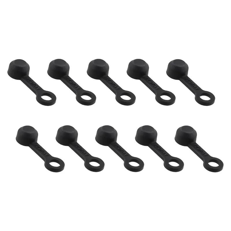 

10pcs Bike Brake Bleeder Rubber Cap Hydraulic Brake Caliper Nipple Dust Cover Bicycle Disc Brake Fitting Cap Black10pcs