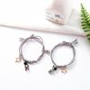 2Pcs/Set Astronaut Hollow Star Couple Bracelet For Lovers Magnetic Attract Spaceman Braided Rope Bracelets Friendship Jewelry