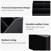 KINGFOM PU Leather Storage Storage Pen Pencil Desk Remote Control Desktop Storage for Remote and Small Stylish for Home and Office Box, Case, Holder,
