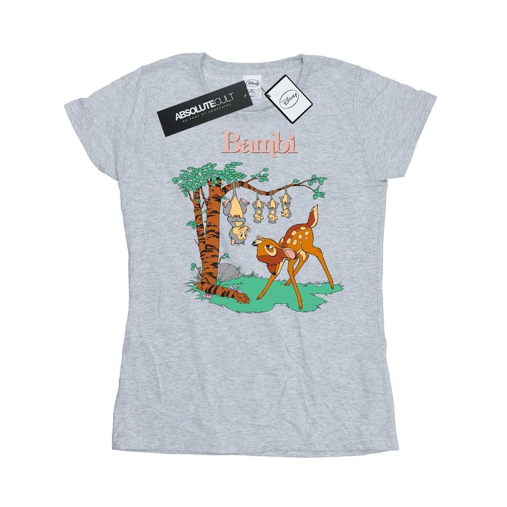 Disney Womens/Ladies Bambi Tilted Up Cotton T-Shirt