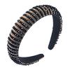 Hairband Handmade Braided Beaded Headband for Women, Made of Sponge Material, Simple and Elegant Face Mask Accessory for Hair.