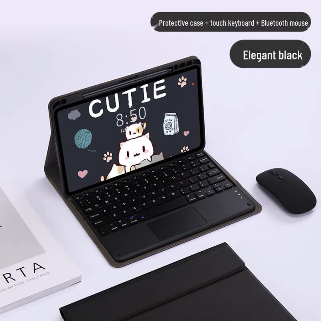 Compatible Bluetooth Keyboard Case with Backlight and Pen Slot for Redmi Pad 12.1 & Huawei MatePad 11.5S