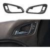Korlot Carbon Fiber Inner Front Door Handle Patch Cover Trims Accessories for Chevrolet Colorado 2015-2022 for GMC Canyon 2015-2022