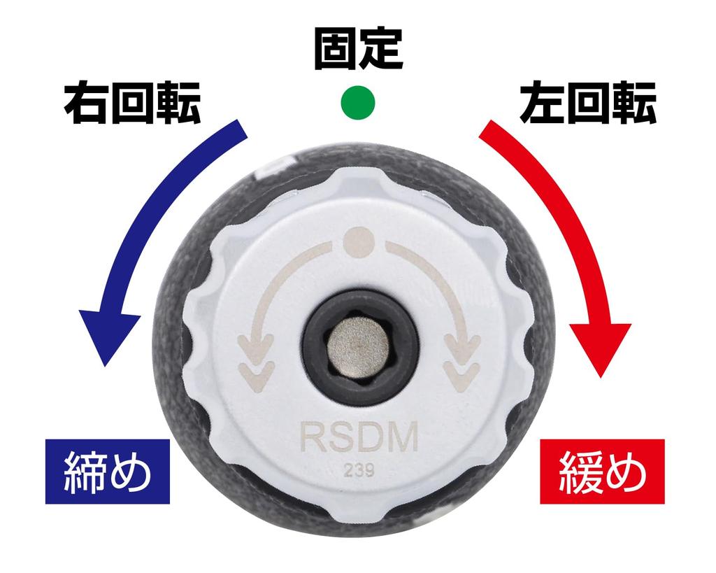 TONE Jeu de tournevis courts à cliquet avec chargeur RSDM6S Largeur de l'embout sur les plats Contenu 7 éléments 6,35 mm