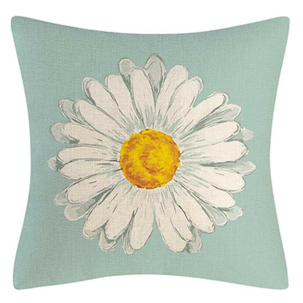 Daisy Sunflower Pillow Case Spring and Summer Home Decoration Pillow Case Pillow Case Cushion Case