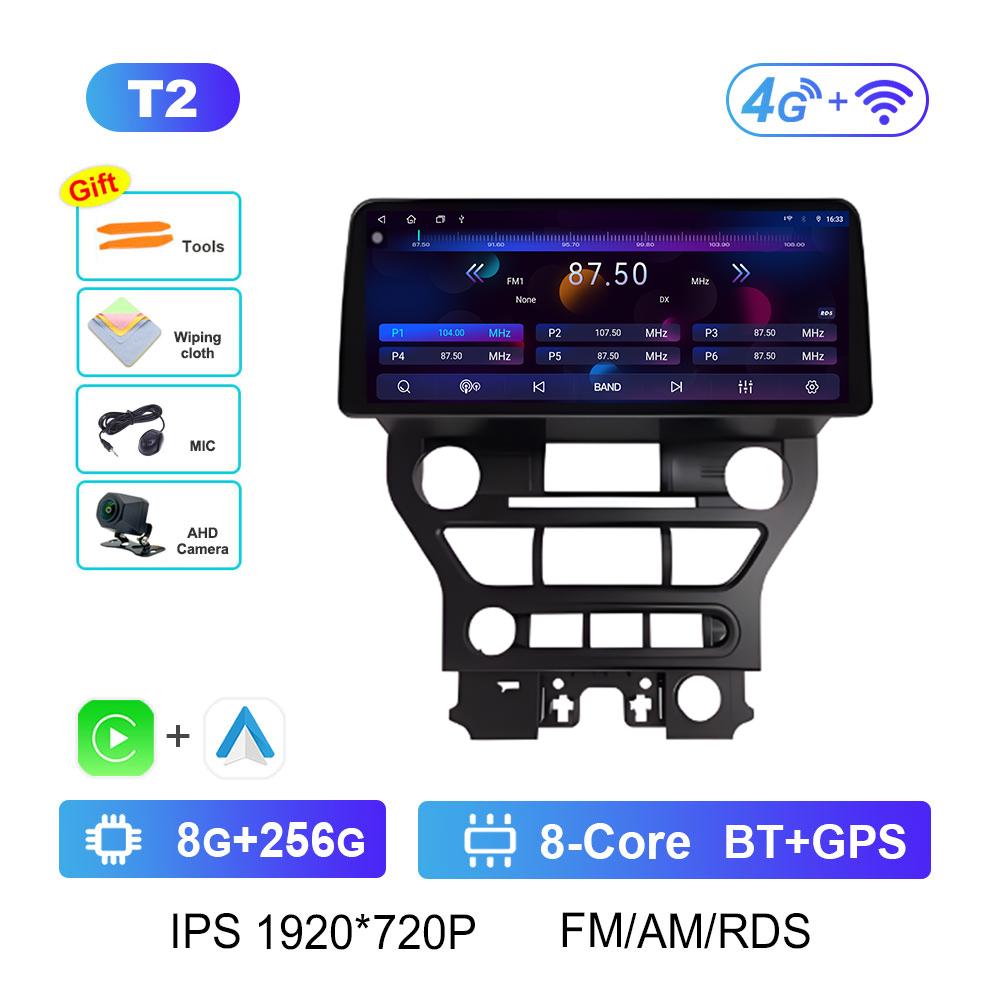 Android Smart System for Ford Mustang 2015 2016 2017 2018 - 2020 Wireless Carplay DSP Stereo Cooling Fan GPS Navigation No 2 Din