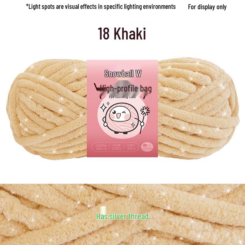 Vibrant No. 8 Ice Silk Yarn for DIY Knitting: Perfect for Scarves, Blankets, Dolls, Crochet Slippers & Chunky Projects
