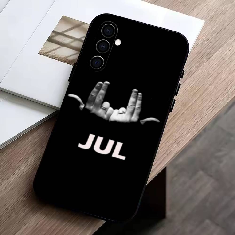 Rap Jul Phone Case Black Silicone Soft For Samsung Galaxy A73,A72,A71,A70,A53,A52,A51