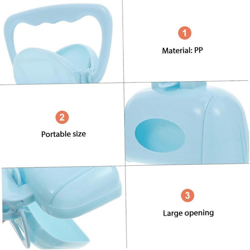 Portable Outdoor Pet Litter Picker Cleaning Tool with Ergonomic Handle for Easy Waste Pickup in Random Colors