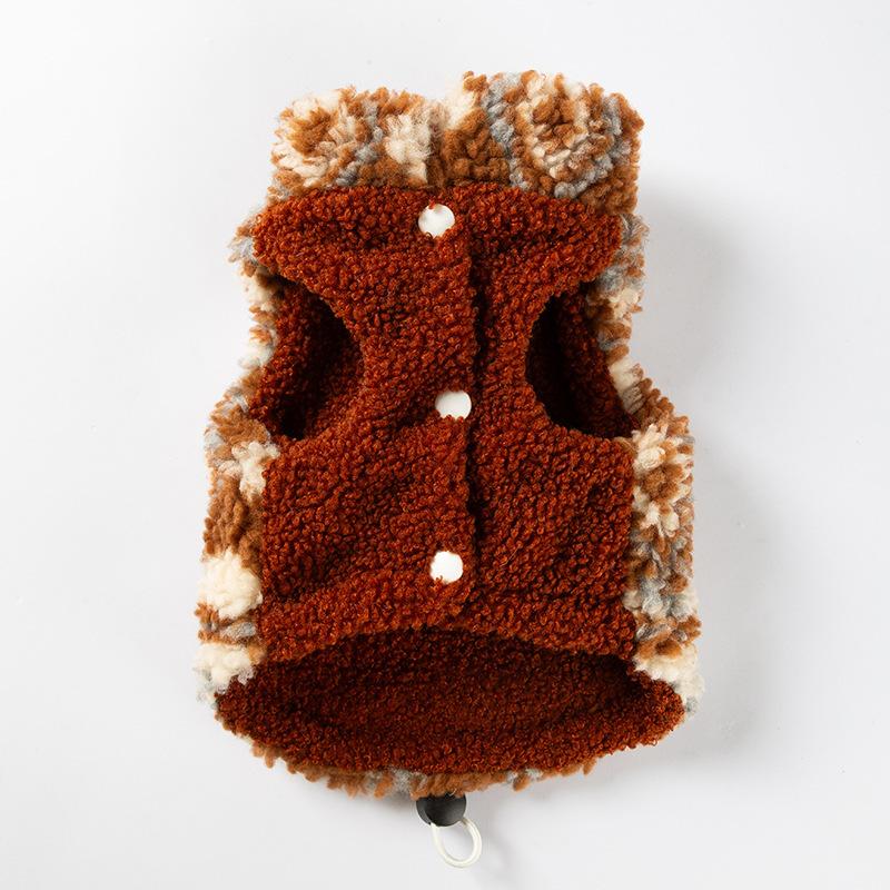 [25 Years of New Models 10% Off Pre-sale] Pet Dog Clothes Autumn and Winter Dirt-resistant Velvet Two-legged Sleeveless D