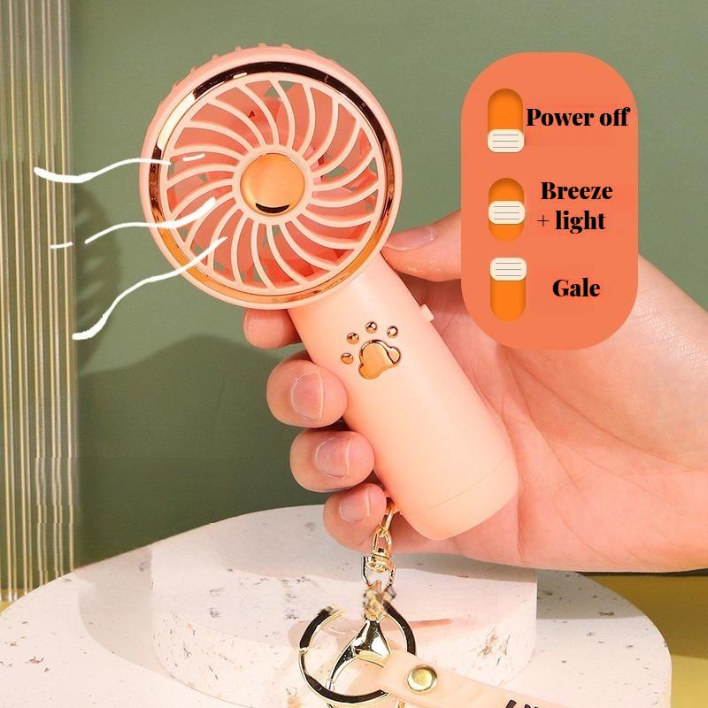 Summer Cute Cartoon Fan - Mini Portable USB Charging Handheld for Students, Outdoor Adventures & Cooling Comfort