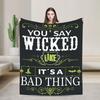 Soft Blanket Travel Wicked Elphaba & Glinda Tonal  Throw Blanket  Flannel Bedspread For Couch Chair Novelty Sofa Bed Cover