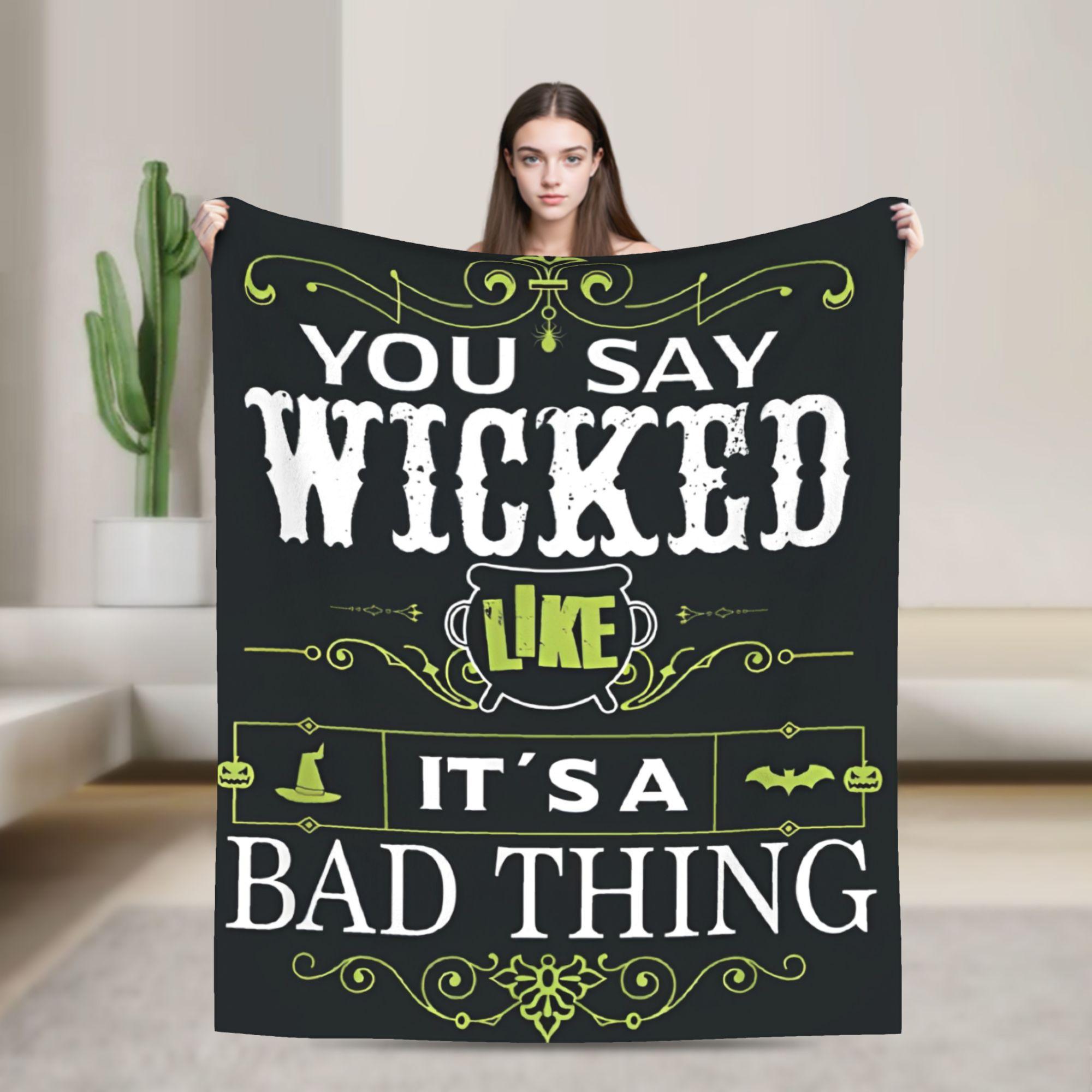 

Wicked Elphaba & Glinda Tonal Blanket Travel Office Plush Bedding Throws Fashion Home Decor Flannel Bedspread Sofa Bed Cover 130x150cm