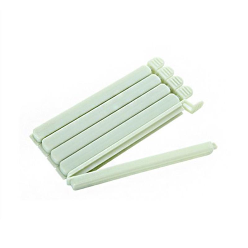 5X однотонный цветной зажим для запечатывания пищевых пластиковых пакетов для консервирования закусок зелёный 516₽