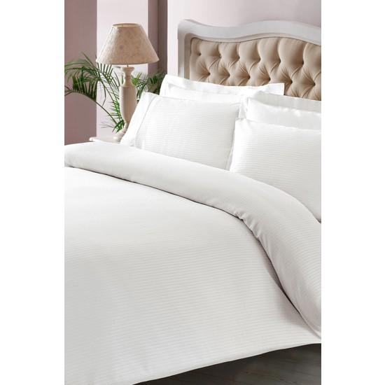

Tac Premium Basic King Size Хлопковый сатиновый пододеяльник Белый