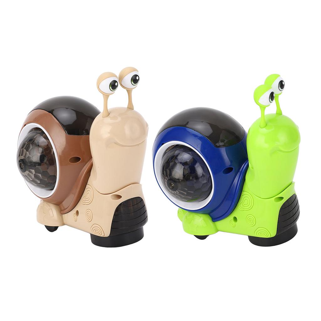Electric Snail Toy Snail Baby Toy Interactive Crawling Toy with Music and Dazzling Lights for Childr
