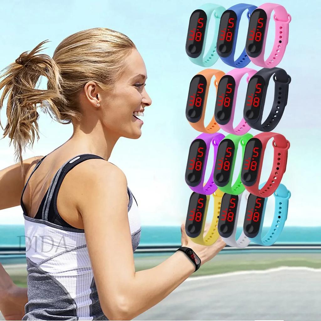 Men's Watches Bucket Led Electronic Sports Outdoor Luminous Watches Fashion Men Women Watches For Men Relogio Masculino Relgio