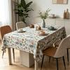 Festa di Natale Pranzo a Casa Cucina Rettangolare Cotone Lino Morbido Lavabile Tessuto Decorativo Tovaglia
