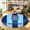 Round Rug Custom NameNSW Blues Logo Pattern Non Slip Carpet Home Floor Decor