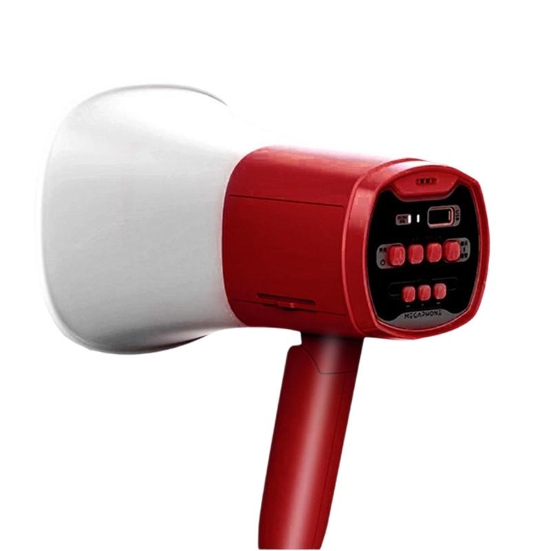 

Portable Megaphone Speaker Handheld Sound Amplifier Foldable Handle Adjustable for Outdoor Sports Cheerlead Coaches