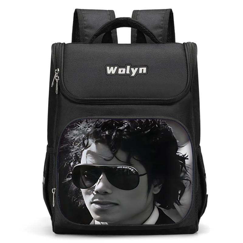 Zaino Grande per Bambini Michael Jackson Borsa Scolastica per Ragazzi e Ragazze per Uomini Donne Zaino da Viaggio Resistente e Multi Scomparto