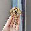 Luxury Elegant Large Crystal Water-drop Brooches For Women Girls Vintage Fashion Pendant Corsage Elegant Wedding Pins Jewelry