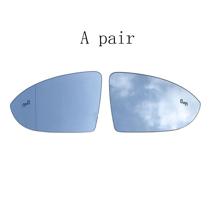 Left Right Heated Blind Spot Warning Wing Rear Mirror Glass for VW Gti Golf MK7 2014- E-Golf 2014- 5G0857521 5G0857522