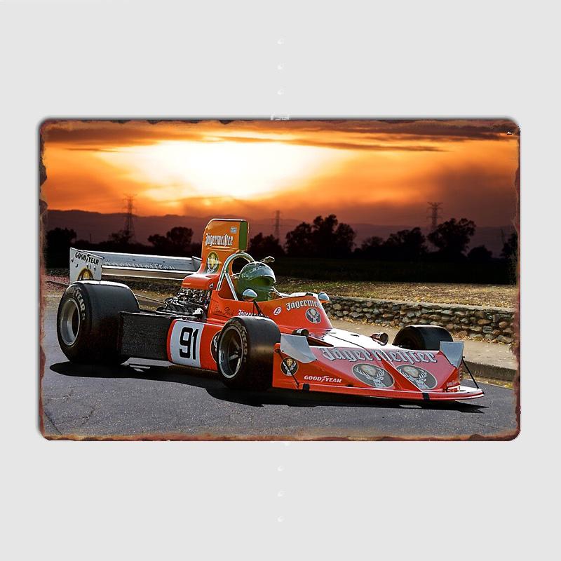

1974 Март 741-1 Cosworth Формула Один Легенда Металлическая Табличка Постер Гараж Внутренняя Комната Декорация Автоклуб Винтаж Домашний Декор 20x30cm（7.8x11.8inch）