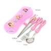 Secret Jouju All-Star Spoon Fork Case Set SJK-K0134, Pink, 1 Set, Select This Product, Korean Popular Tableware