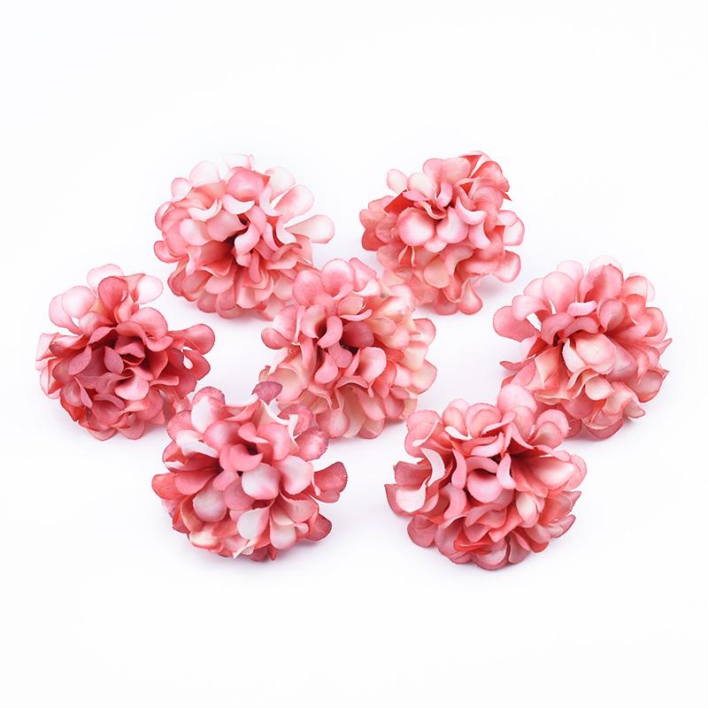 30/60 Stück Stickerei-Vasen Heimzimmer-Dekoration Hochzeit Braut-Accessoires Ausverkauf DIY-Bastelartikel Seiden-Nelke Künstliche Blumen