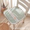 1pcs Polyester Chair Cushions Set - Thin Cotton-Feel Seat Pads for Dining Chairs Home Office - Simple Design with Straps