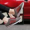 Scarpe Casual da Uomo Antiscivolo Outdoor Traspiranti Resistenti all'Usura Moda Comode Punta Tonda Scarpe con Plateau Primavera Autunno Principale