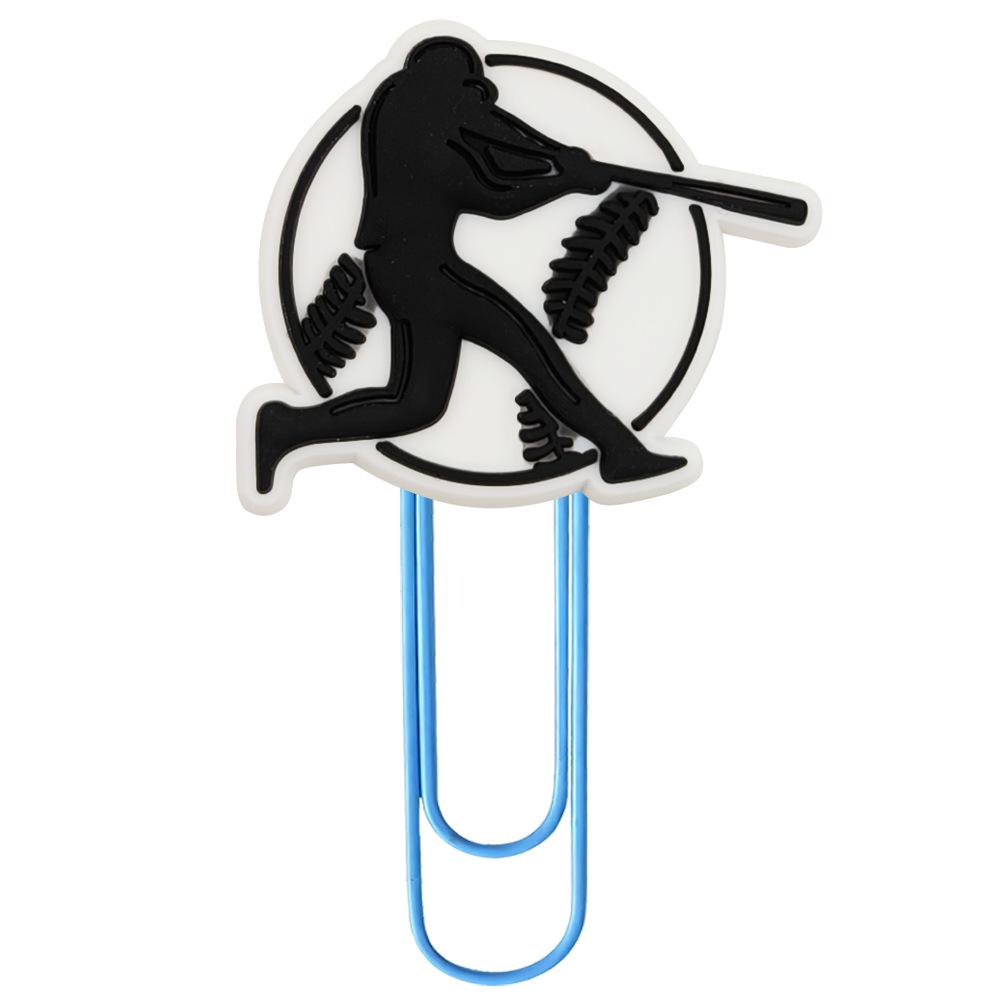 Creative Large U-Shaped Baseball Cartoon Paperclip Bookmark