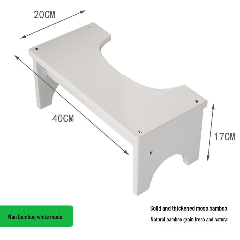 Taburet din lemn masiv pentru toaletă, pentru o postură îmbunătățită