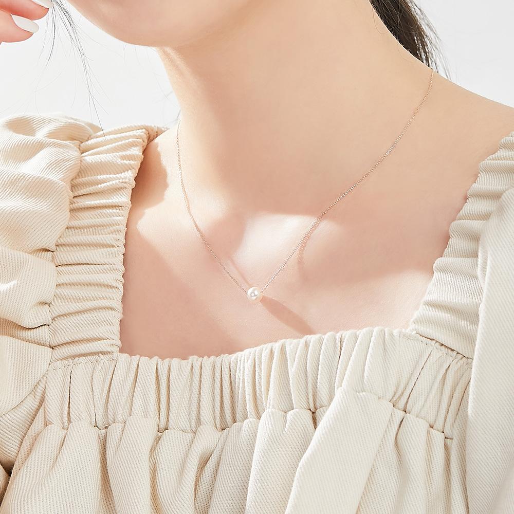 Dorocy 14K So Basic Swarovski Pearl Necklace_6Mm