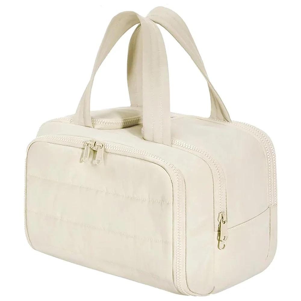 Multi Pockets Cosmetic Bag Female Travel Wash Bathroom Partition Shower Makeup Pouch Waterproof Toiletries Organizer