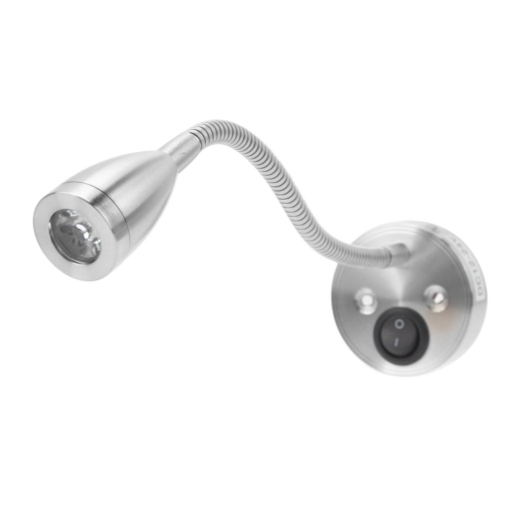 RV LED Bedside Light 360 Degree Flexible Goosneck Light for 12V to 24V Boat Truck Cars