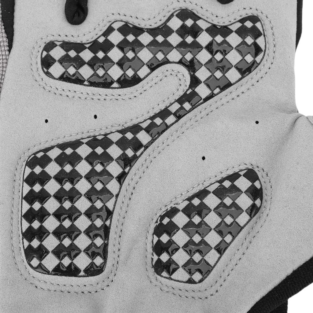 Full Finger Cycling Gloves Touch Screen Mountain Bike Gloves for Men Women Motorcycle Electric Scooter Anti Slip Shock Absorbing XL Grey